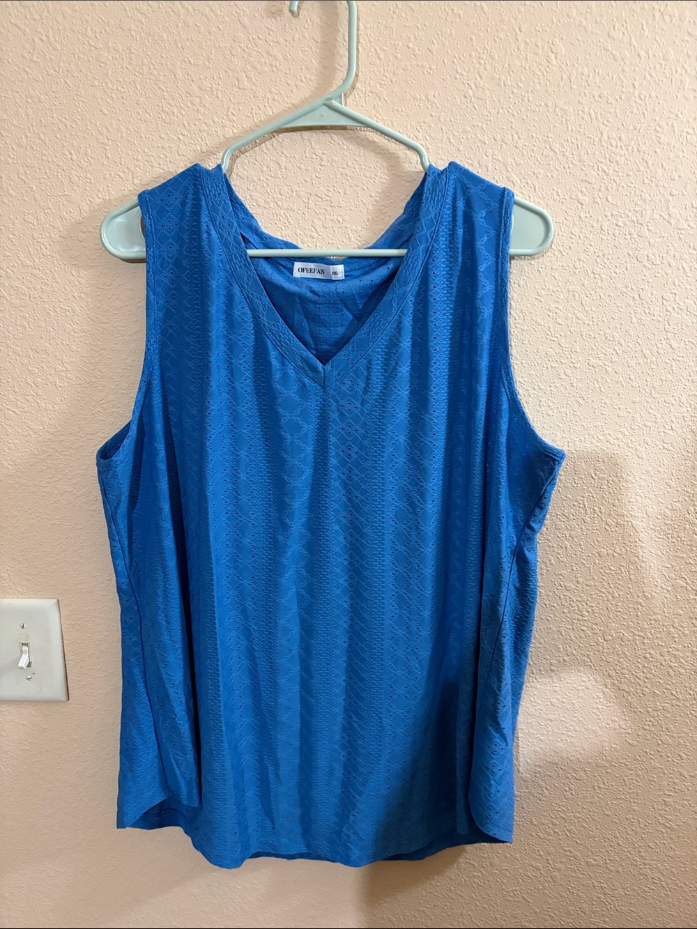 Amazon Royal Blue V-Neck Sleeveless Tank